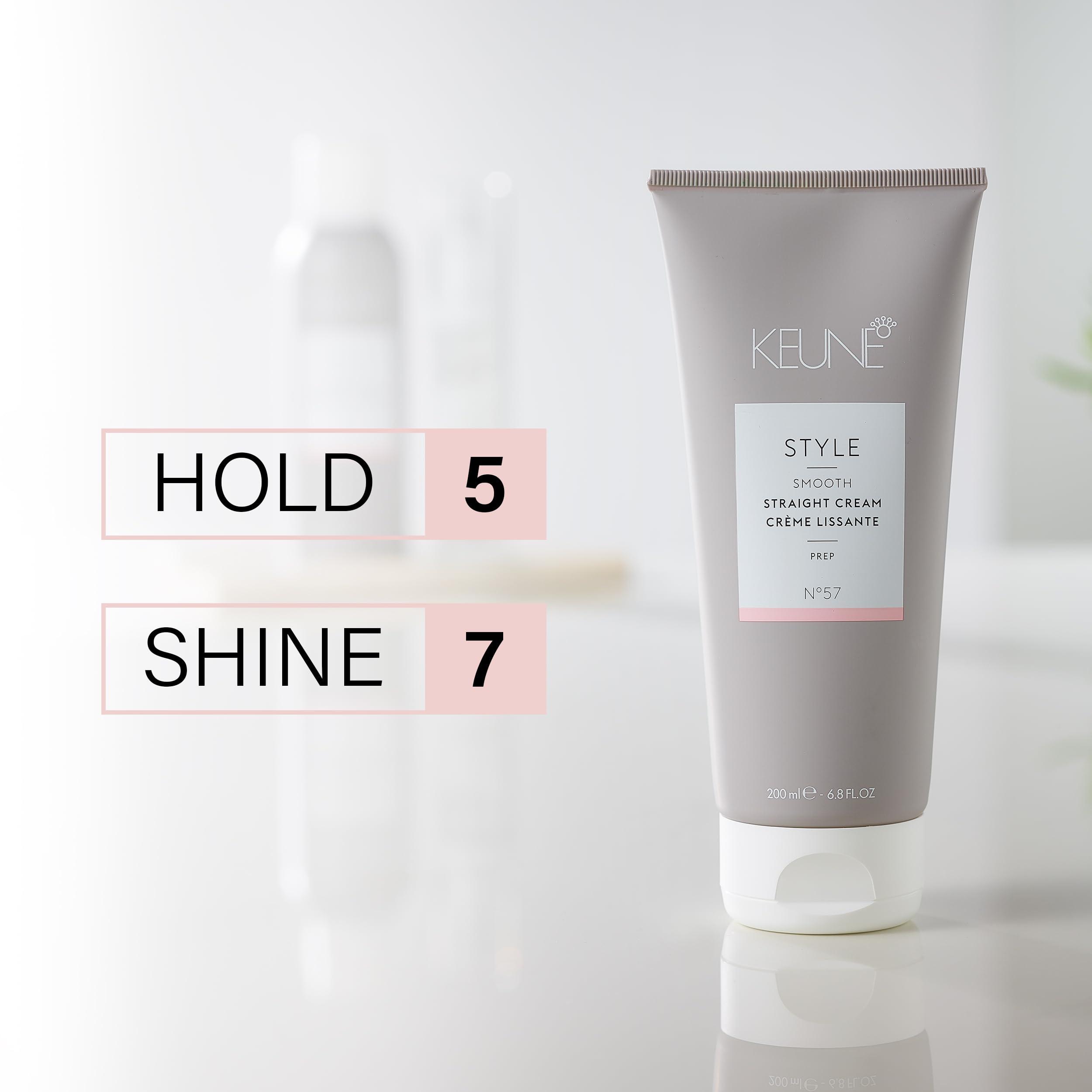 KEUNE Keune Style Straight Cream, Heat-Activated & Anti-Frizz Cream for Smooth Hair, 6.8 Fl Oz