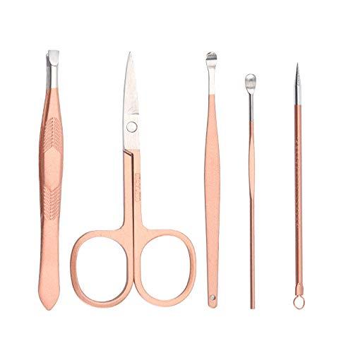HEXEH Nail Clippers Kit Rose Gold 16-Piece Nail Clippers and Nail Clippers Set from Stock, Bag Style Nail Tools Manicure Set (Size : Grey4)