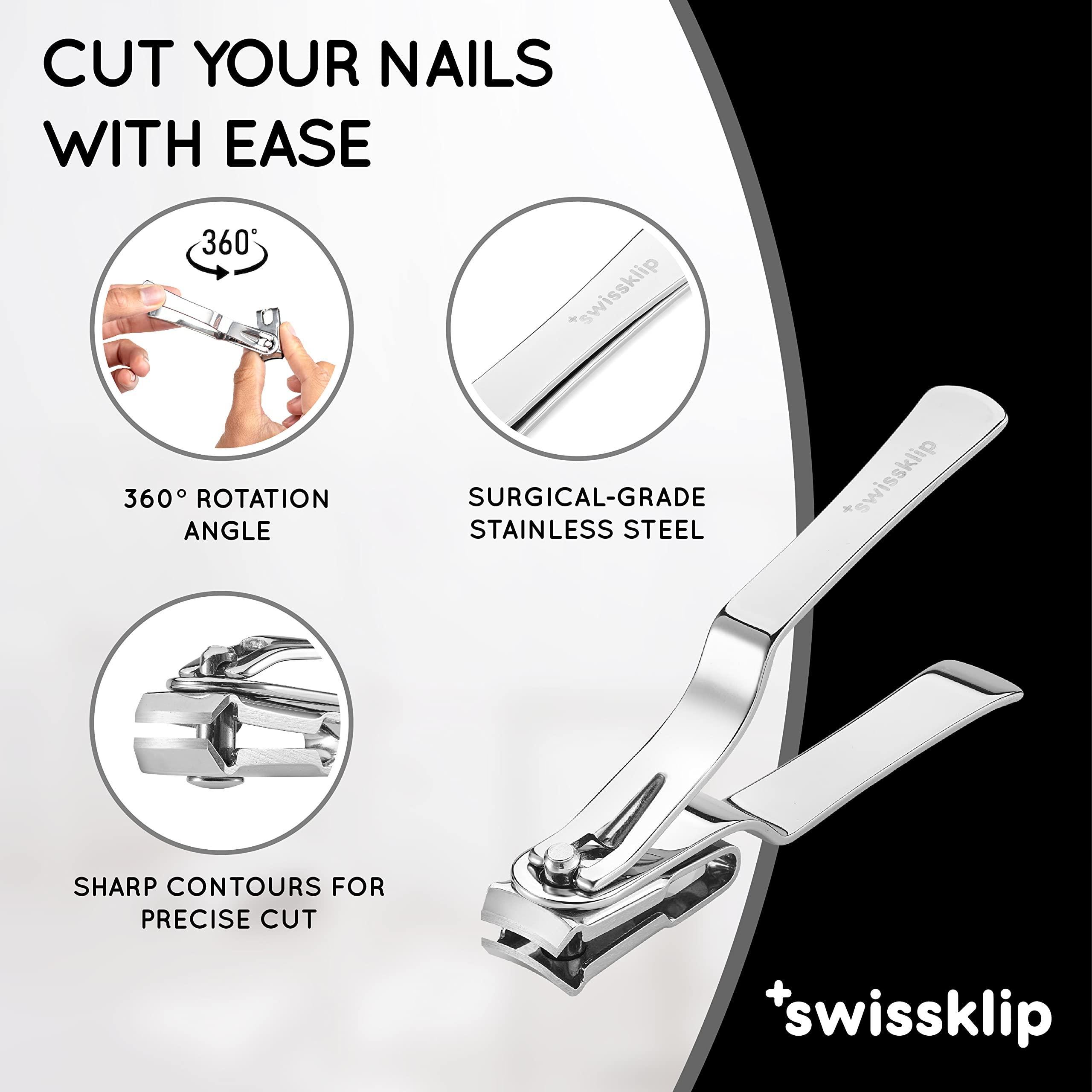 Swissklip Swissklip Heavy Duty Toenail Clippers for Seniors Thick Toenails I Professional Nail Clippers for Ingrown Toenail I nail clippers for men I well suited as finger nail clippers adult