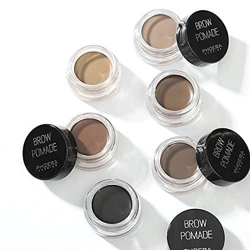 Anglicolor Eyebrow Pomade,Gel Professional Makeup Eyebrow Color,Matte Waterproof Brow Pomade For Long-Lasting Results,Vegan, Cruelty-Free Eyebrow Color that Fills and Shapes Brows(3#Soft Brown)