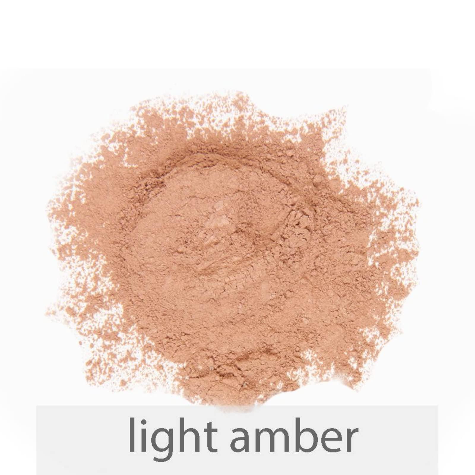 La Bella Donna La Bella Donna Loose Mineral Foundation, Non-Chemical SPF50, Only 4 Ingredients, Reef-Safe, Non-Nano, Natural Mineral Makeup with Sun Protection | 10g | Light Amber