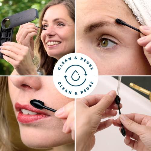 LastSwab LastSwab® Reusable Cotton Swabs for Gentle & Eco-Friendly Beauty Routines - The Sustainable Alternative to Single-Use Q Tips - Zero Waste & Easy to Clean - Comes with a Travel Case Holder with Mirror