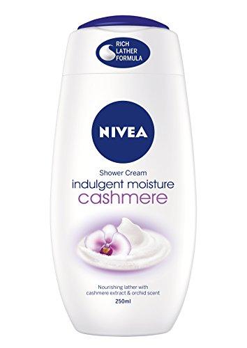 NIVEA NIVEA Cashmere & Cotton Oil Shower Gel (250ml), Body Wash with Vitamin C, E, and Precious Oils, Protects Skin from Drying Out and Leaves it Touchably Smooth