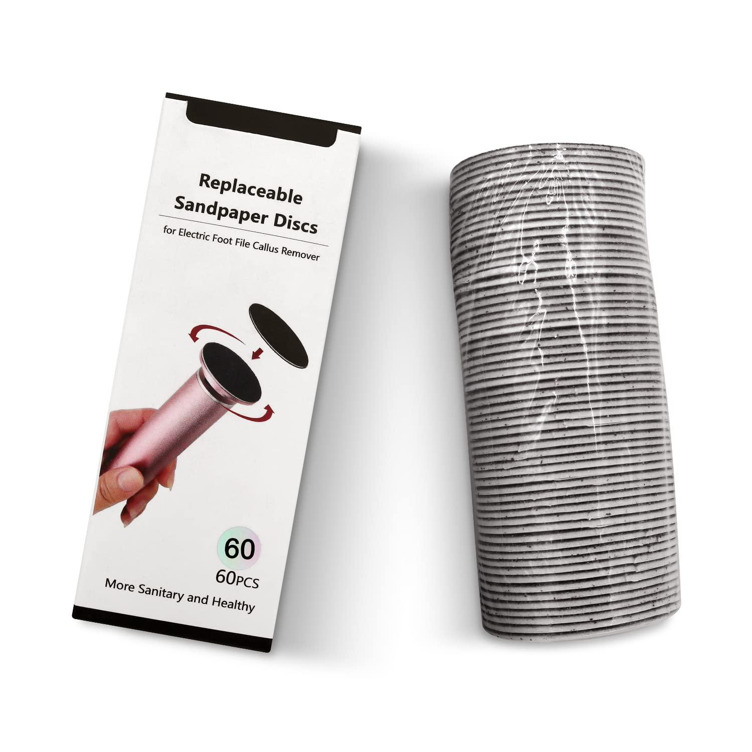 Dr.Pedi Dr.Pedi 60pcs 80 Grit Coarse Sand Replacement Sandpaper Electric Foot Callus Remover Feet Discs Professional Pedicure Foot File for Women Men Dead Dry Hard Skin Calluses