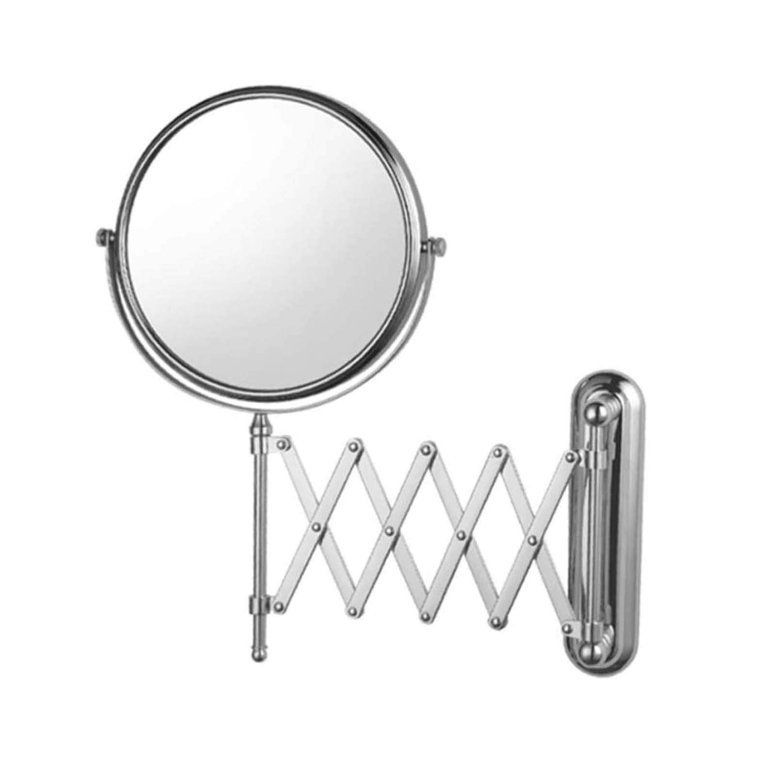 GANGEV GANGEV Makeup Mirror Wall Mounted 10x Magnification, Round Make Up Mirror 8 Inch Wall Mounted Shaving Mirror