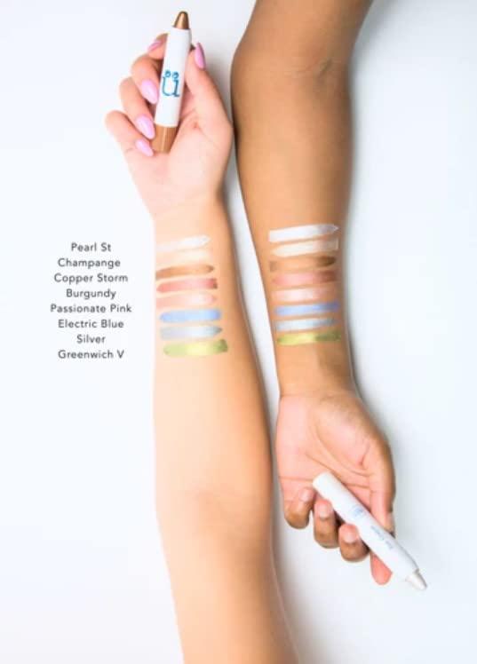 M2U NYC M2U NYC Eye Crayon, Eyeshadow Stick, Shimmer Cream Eyeshadow Pencil Crayon, Eye Brightener Stick Highlighter Makeup, Pro & Long Lasting Eyeshadow Stick (Champagne)