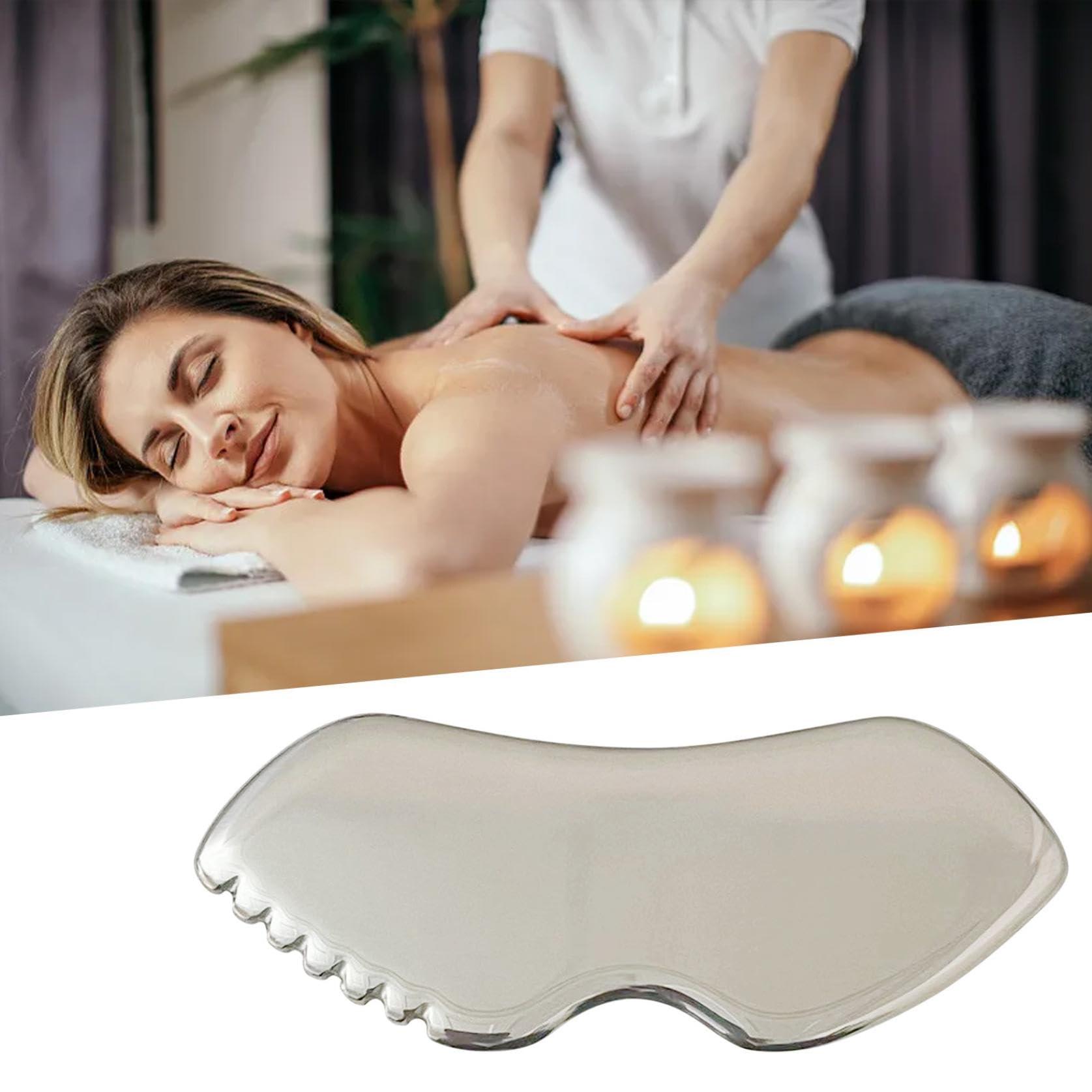 Generic Generic Gua Sha Facial Tools Stainless Steel Gua Sha for Face & Body, Skin Care Scraping Massage Tool with Comb Teeth, Metal Gua Sha Tool Tighten Skin Massage Guasha Beauty Tool (3 PCS)