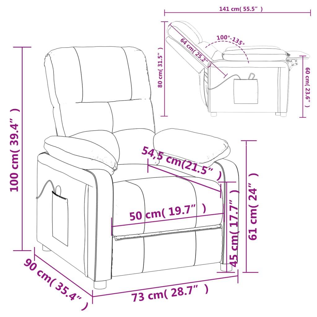 WEHUOSIF Massage Recliner Chair,Reading Chairs Adults,Portable Massage Chair,Massage Office Chair,Rv Chairs Recliners,with 6 Levels Massage Programs,for Living Room, Bedroom, or Office,Cream Fabric