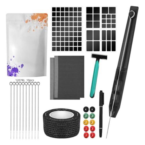 XUEYEGONGJI tattoo needles set Hand Poke and Stick Tattoo Kit Body Artist Template Sticker Needle Set with Bandage 7RL