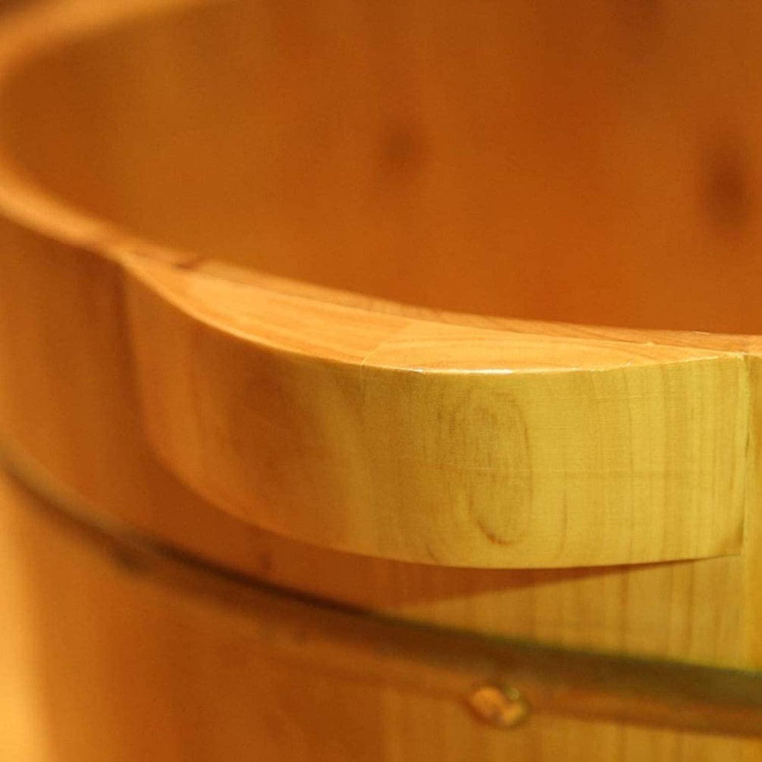 GenSDH Pedicure Foot Soak Large Foot Bath Spa Tub,Foot and Leg Spa for Adults,Sauna Wooden Bucket,Foot Massage Spa for Home,Relax Pedicure