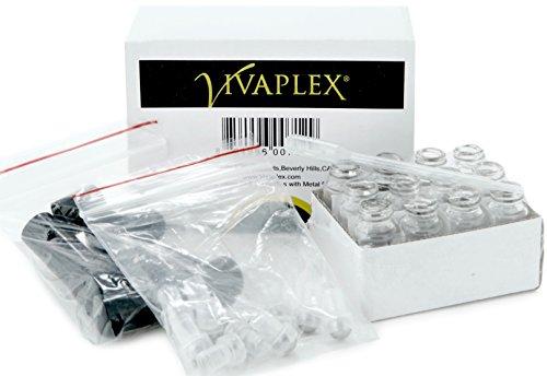 Vivaplex Vivaplex, 12, Clear, 3 ml Glass Roll-on Bottles with Stainless Steel Roller Balls - Dropper included
