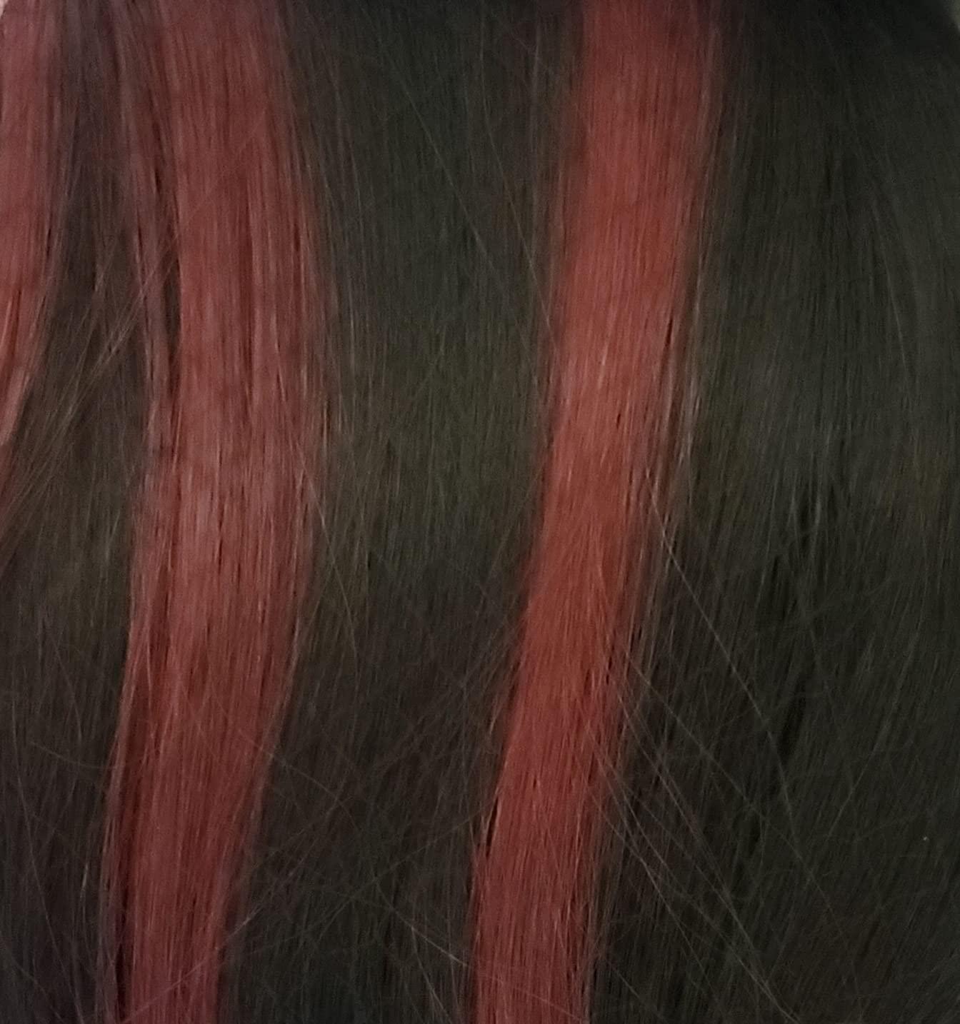 BOBBI BOSS Bobbi Boss Long Curly Synthetic Hair Wigs, 5 inch Lace Front Wig - MLF554 ROSEWOOD, Hand Tied Deep Part Lace Front Wigs with Natural Baby Hair, High Heat Resistant wigs (TC1B/BUR, Natural Black, Highlight Burgundy)