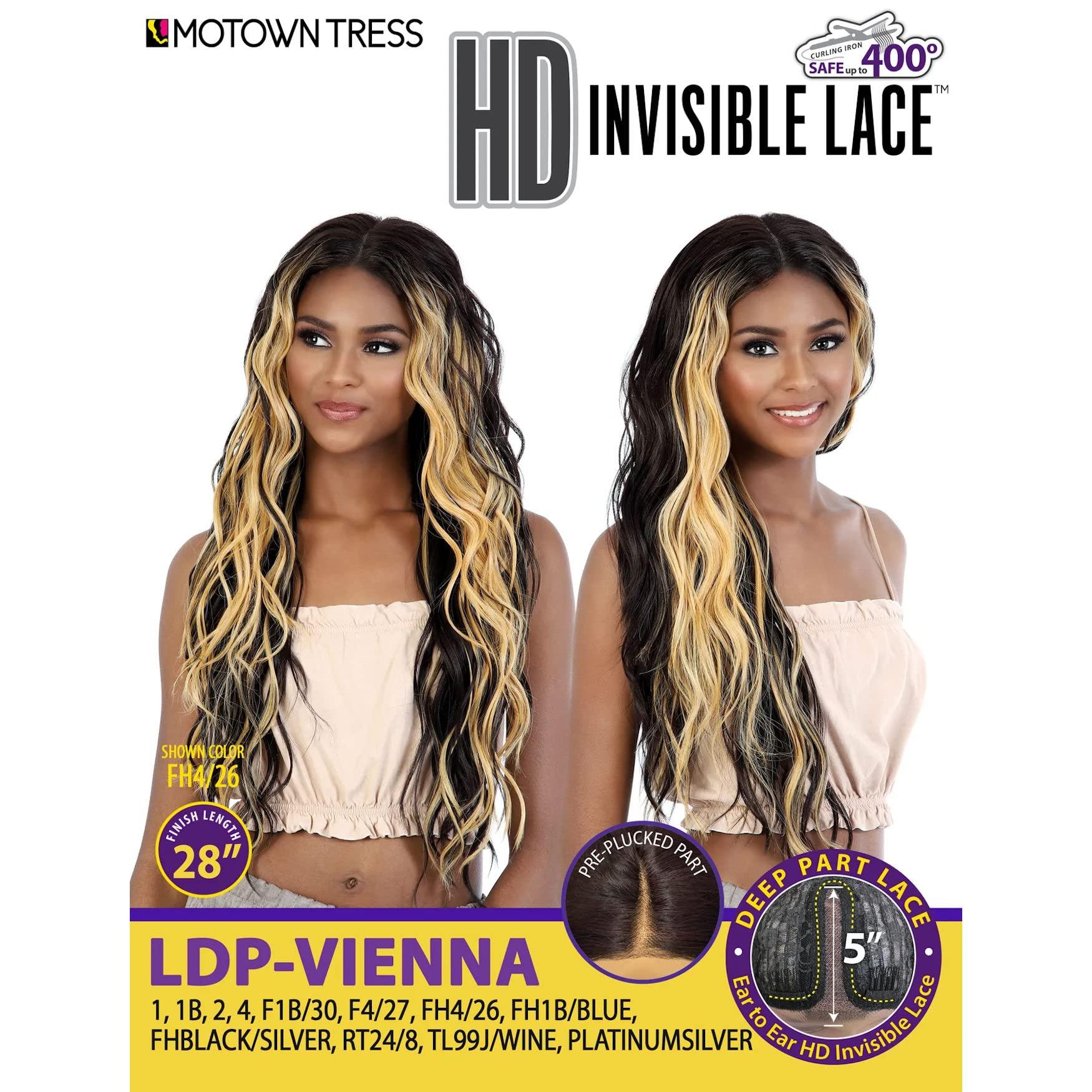 Motown Tress Motown Tress (Ldp-vienna - Heat Resistant Fiber HD Invisible Lace Front Wig in JET BLACK