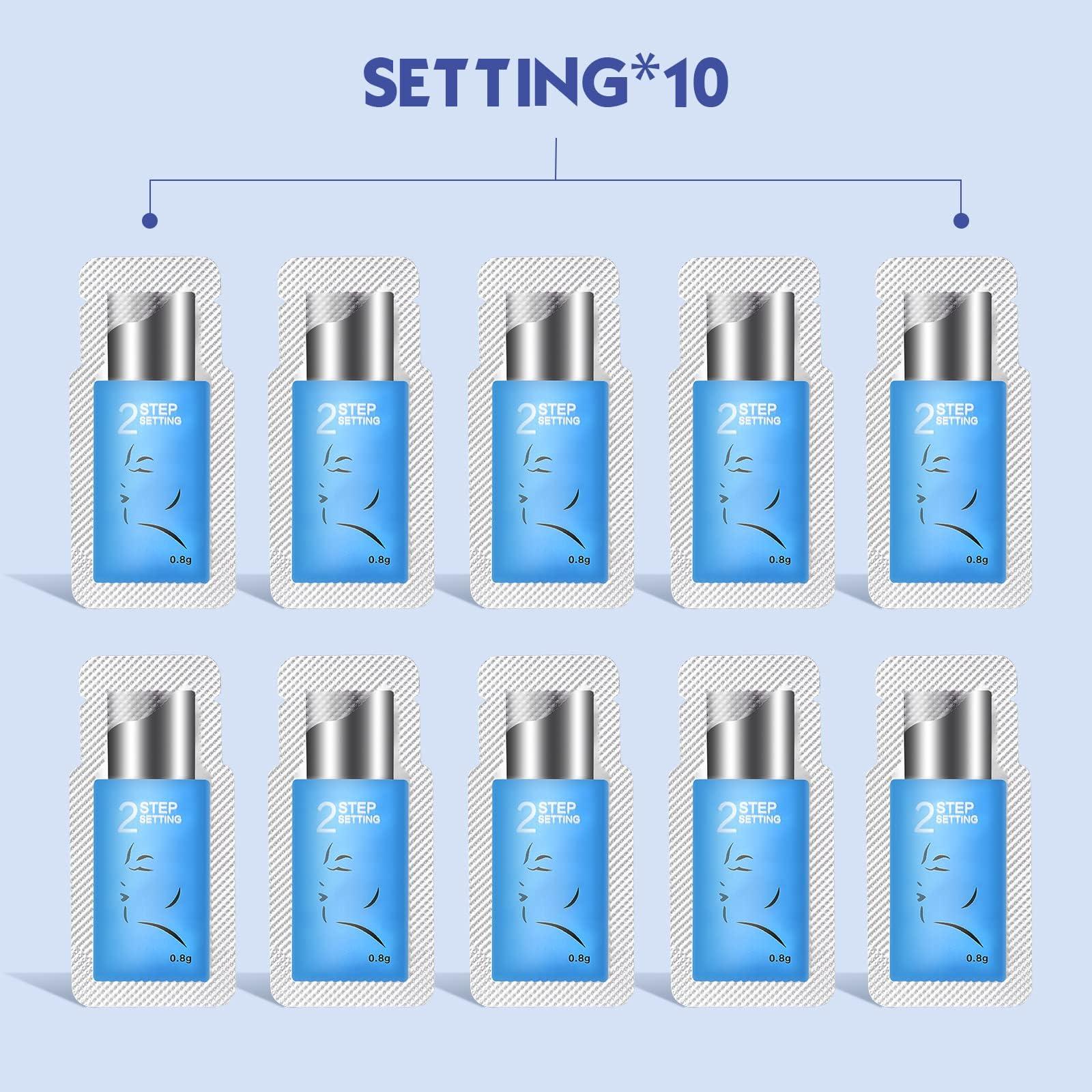 PERMANIA PERMANIA Lash Lift Kit,Separate Steps Products for Salon or at Home, Steps 10 Sachets of 0.8g/0.03oz Each Prep (STEP#2)