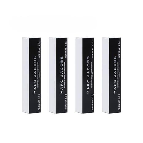 Avir Marc.c Jaco,bs Velvet Noir Major Volume Mascara Travel Size .17 Ounce. 4 Pack