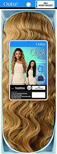quick weave Outre Quick Weave Crimp Wave New Half Wig Cap Lays Flat TAURISA (DRCPOR)