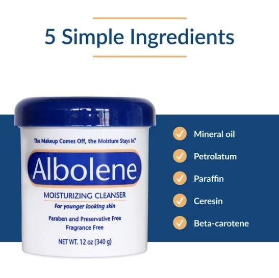 DSE DSE Albolene Moisturizing Cleanser, Unscented, 12 Fluid Ounce