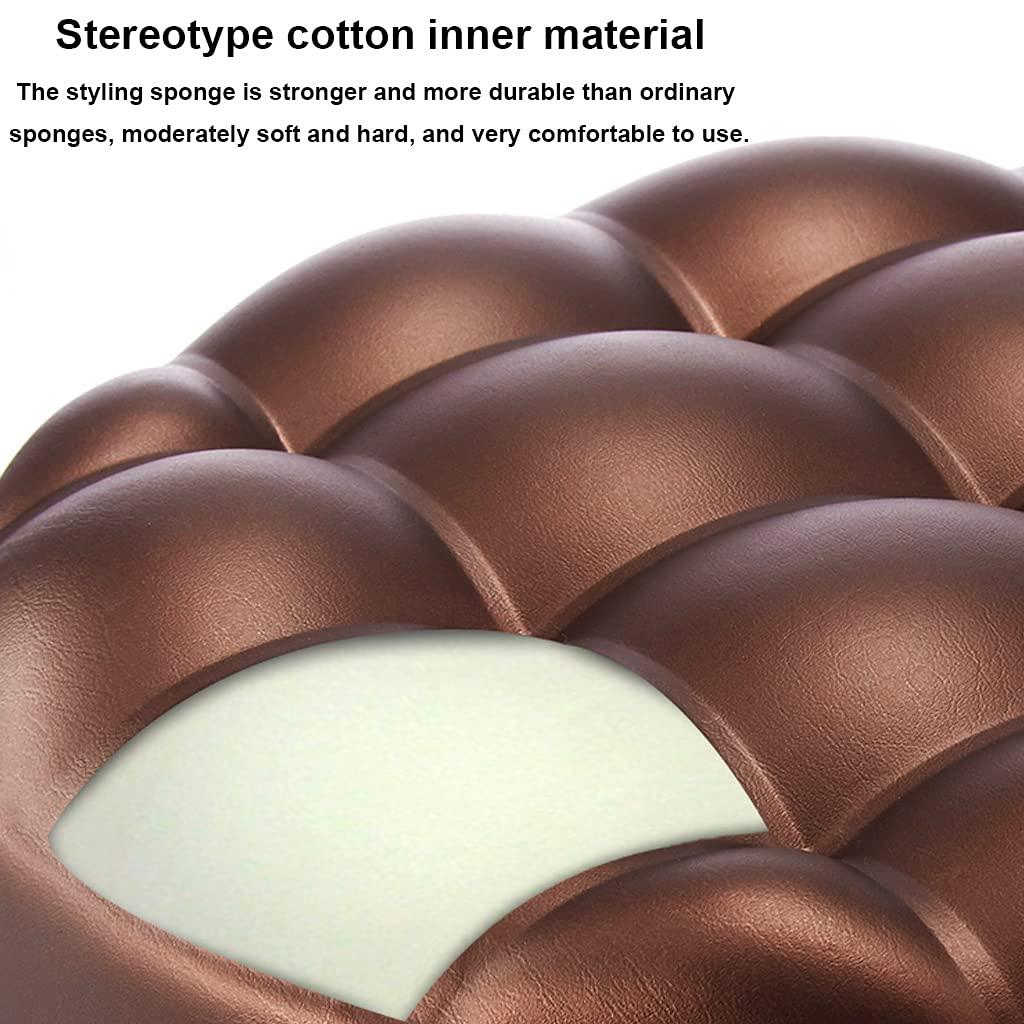 ZHOUXIAO ZHOUXIAO Adjustable Height Stool with 5 Wheels/Thick Sponge,Ergonomic Chrome Steel PU Leather Bar Stool Shop Stool,Hydraulic Rolling Swivel Salon Stool,Massage Spa Tattoo Cou red1