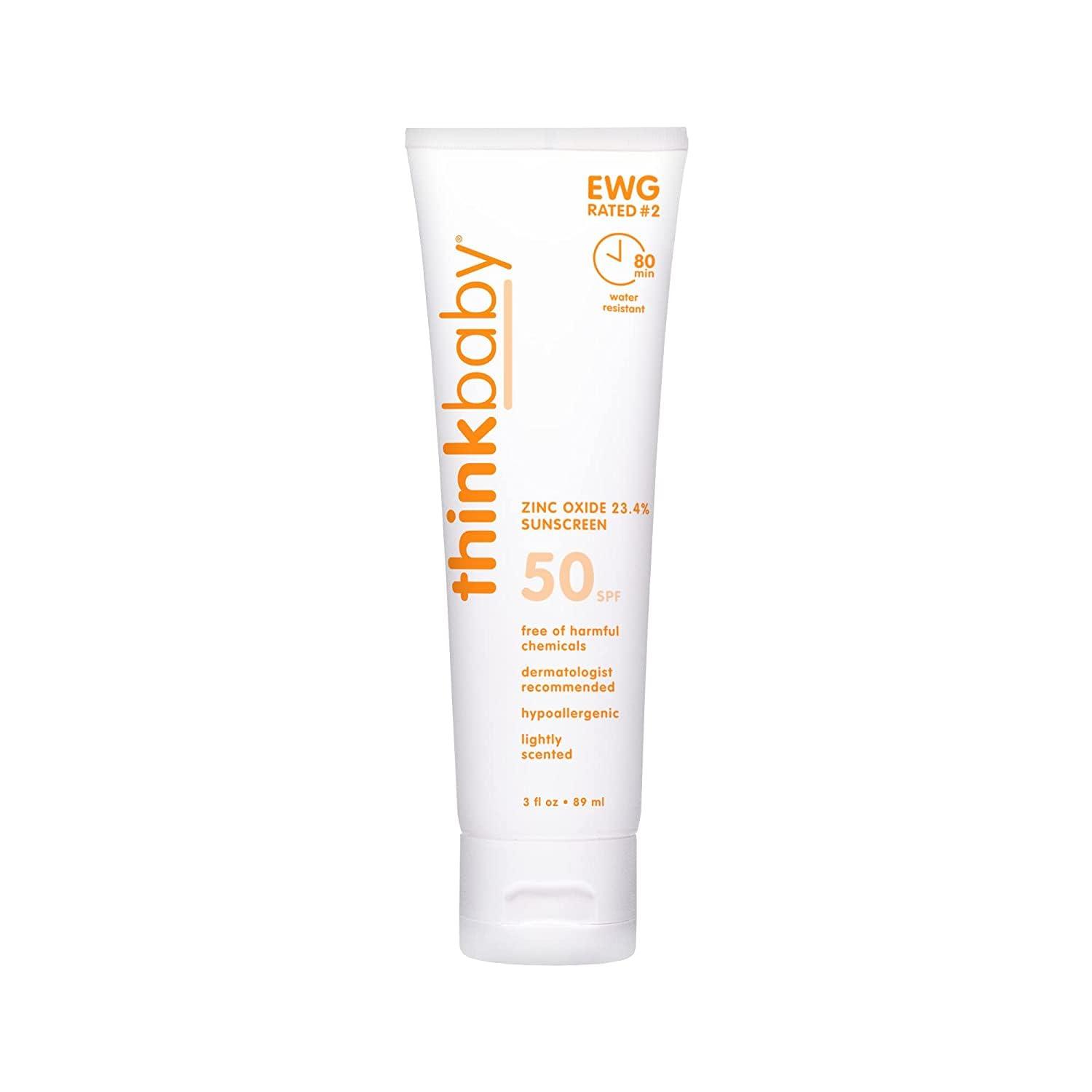 Thinkbaby Thinkbaby Sunscreen SPF 50+ 3oz 88ml 2 Packs2