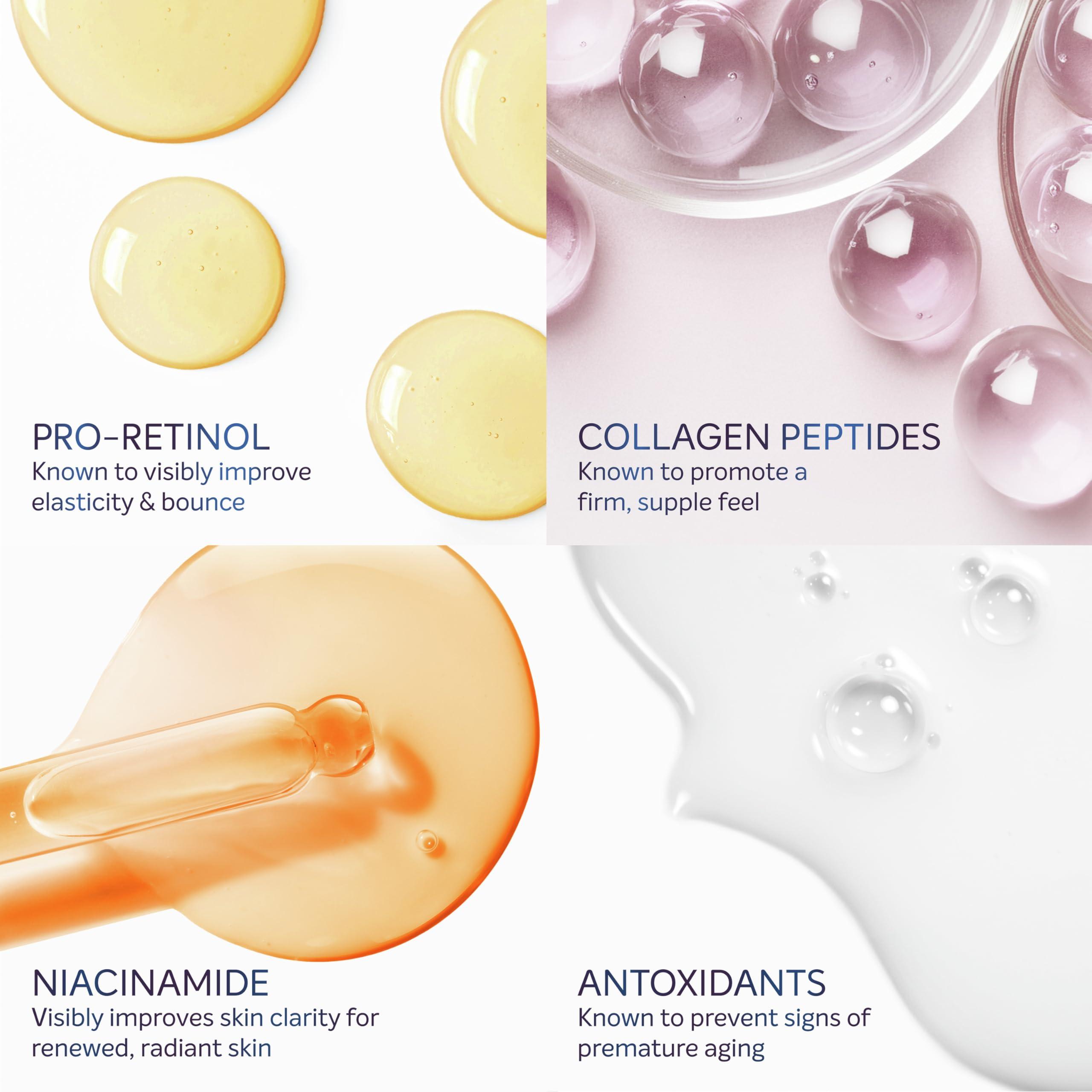 Dove Dove Body Cream Serum Pro-Retinol + Firming for Elasticity and Firmness,with Collagen Peptides, Niacinamide and Antioxidants Lotion, 8 oz