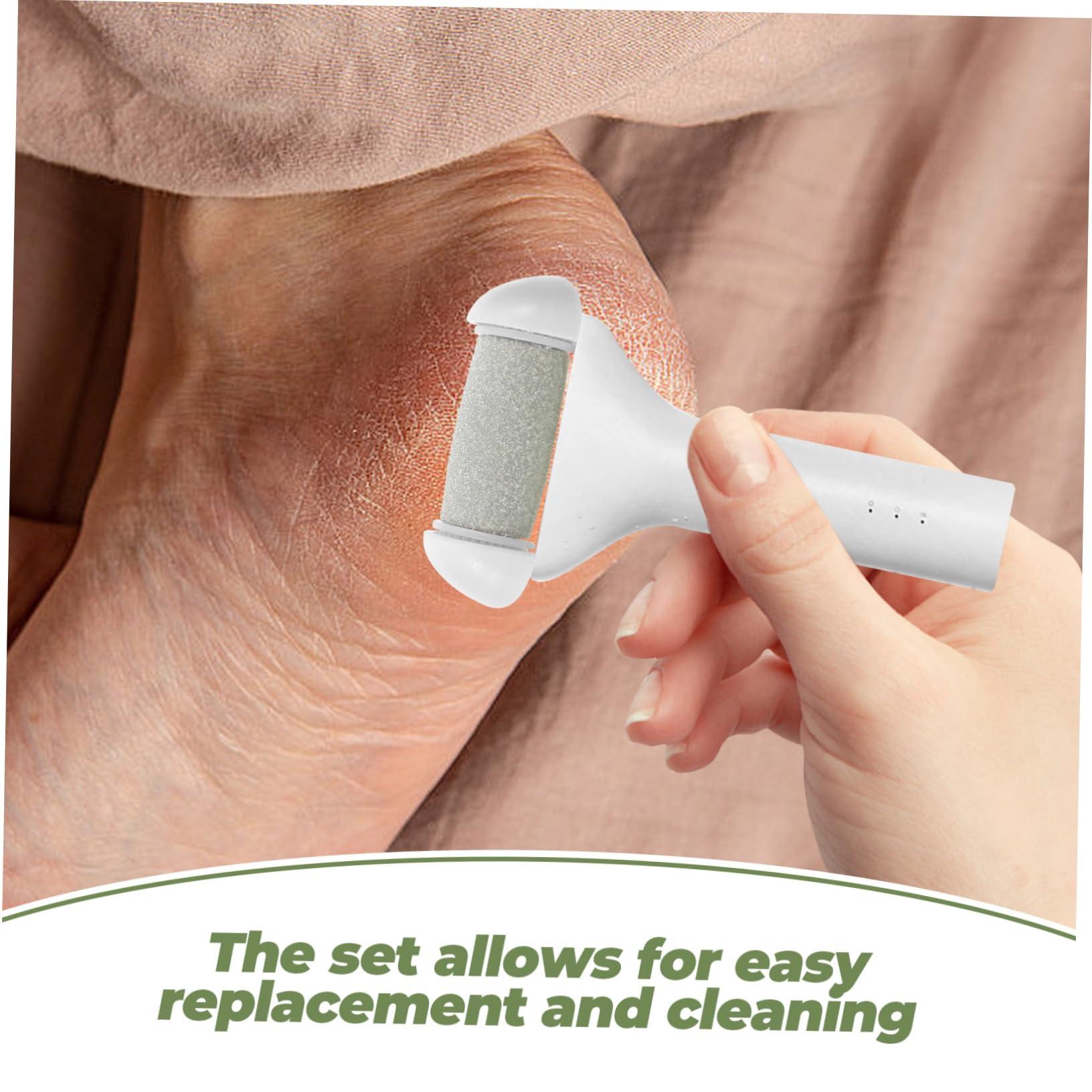 IWOWHERO IWOWHERO 5pcs Electric Foot Grinder Accessories Cuticle Electric Foot File Roller Glove Heads Electric Drill Bit Sharpener Electric Pedicure Electrical Tools Pedicure Supplies Plastic Grey