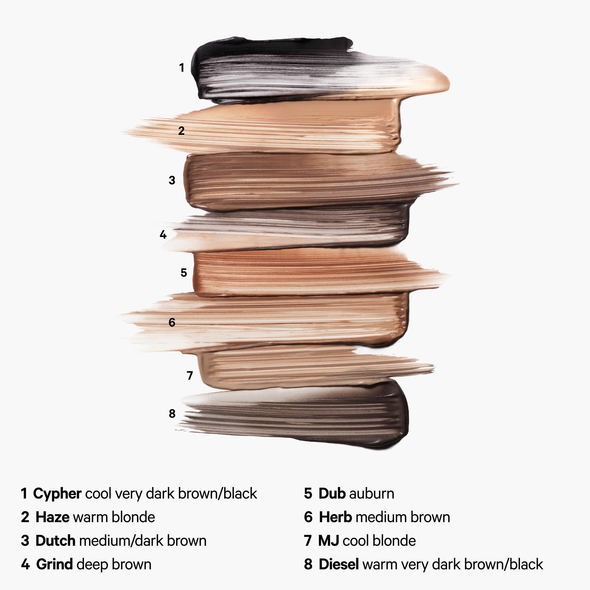 Milk Makeup Milk Makeup KUSH Fiber Brow Gel, Herb (Medium Brown) - Thickening Brow Gel - Soft, Flexible Hold - Vegan, Cruelty Free