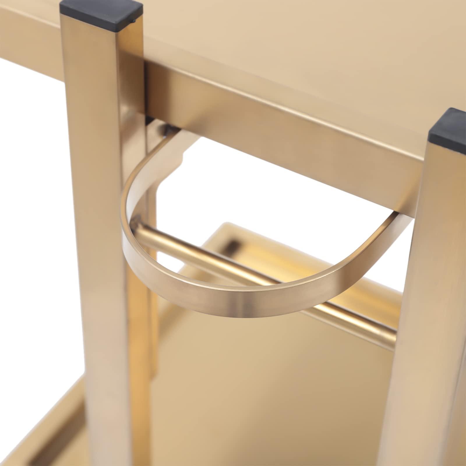 SEANESZTI Beauty Salon Trolley Cart, Utility Salon Rolling Trolley with Wheels, Metal Rolling Cart Mobile Storage Organizer, Spa Service Trolley Esthetician Cart, Tattoo Manicure Facial Tool Holder Station