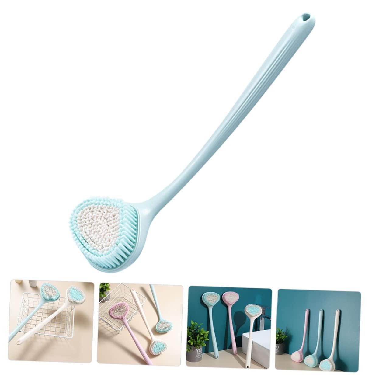 Baluue Baluue Long Handle Scrub Brush Handle Shower Brush Bath Back Brush with Long Handle Back Brush for Shower Bath Scrub Brush with Long Handle Bathtub Scrubber Back Rub Towel Body Pink Pbt