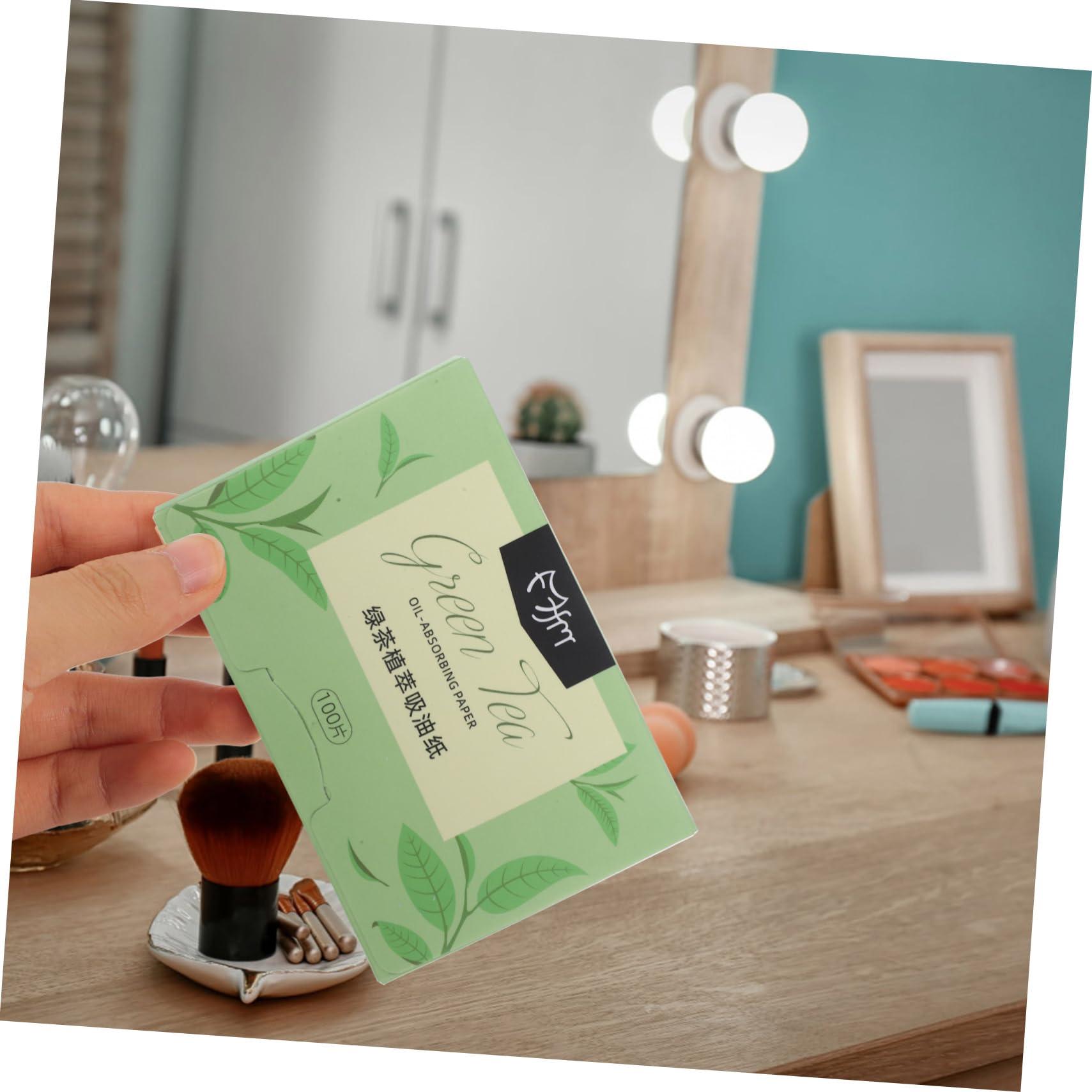 VINTORKY VINTORKY 10 Pack Facial Oil Absorbing Sheets 1000 Sheets per Box Thin Portable Double-Sided Paper for Oily Skin Care Random Colors