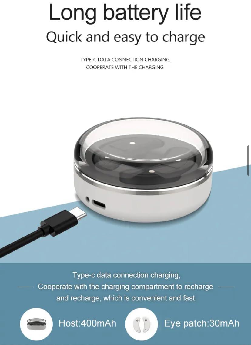 Generic Generic Red Light Therapy Eye Patches for Dark Circles, Tired Eyes, Puffiness, Eye Wrinkles & Eye Bags. Anti-Aging Eye Pods, Inflammation Gadget for Eyes with Red Light Therapy., White