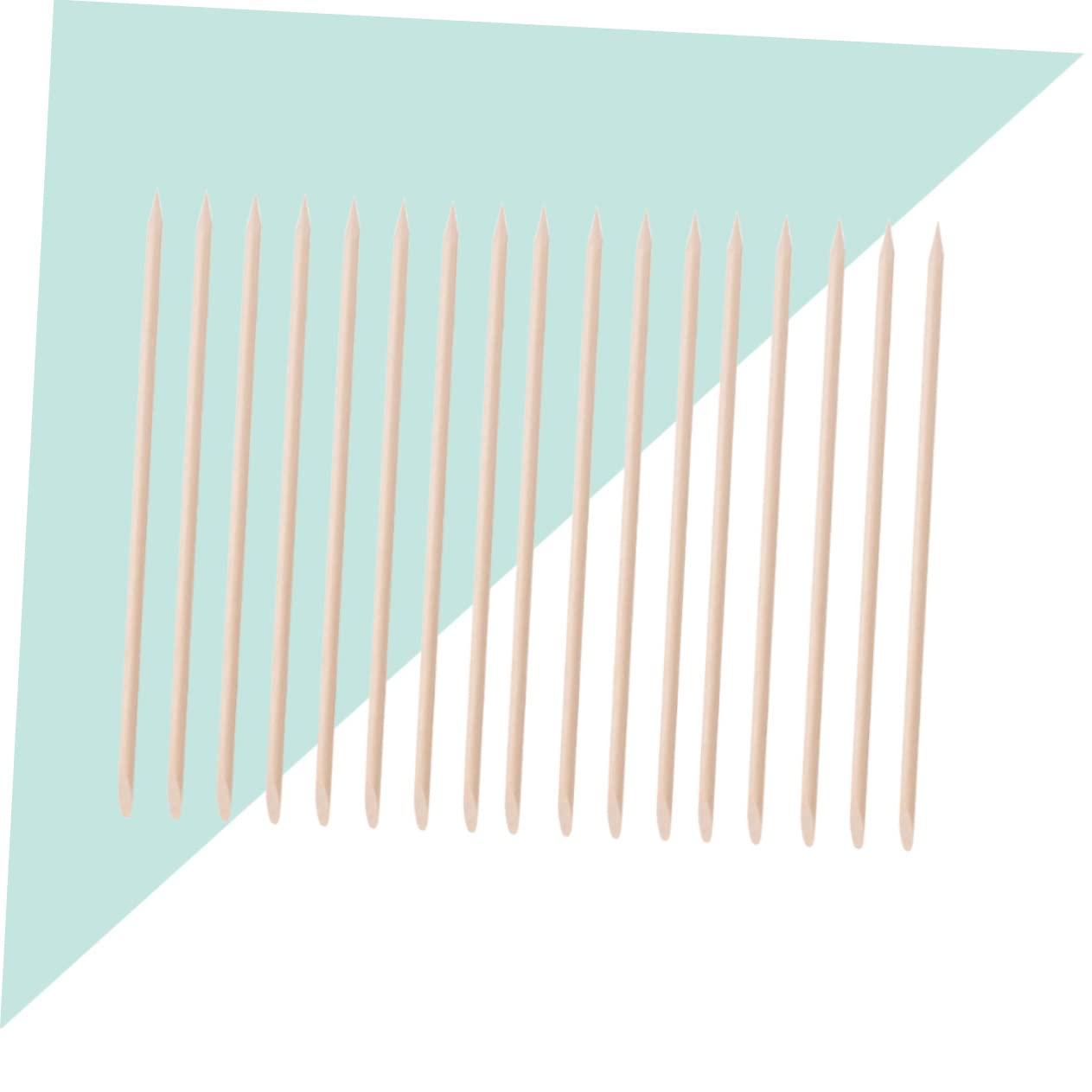 Hemoton Hemoton Nail Wooden Stick 200pcs Manicure Pushers Wooden Nail Art Tools Set Cuticle Cleaning Stick for Home and Shop