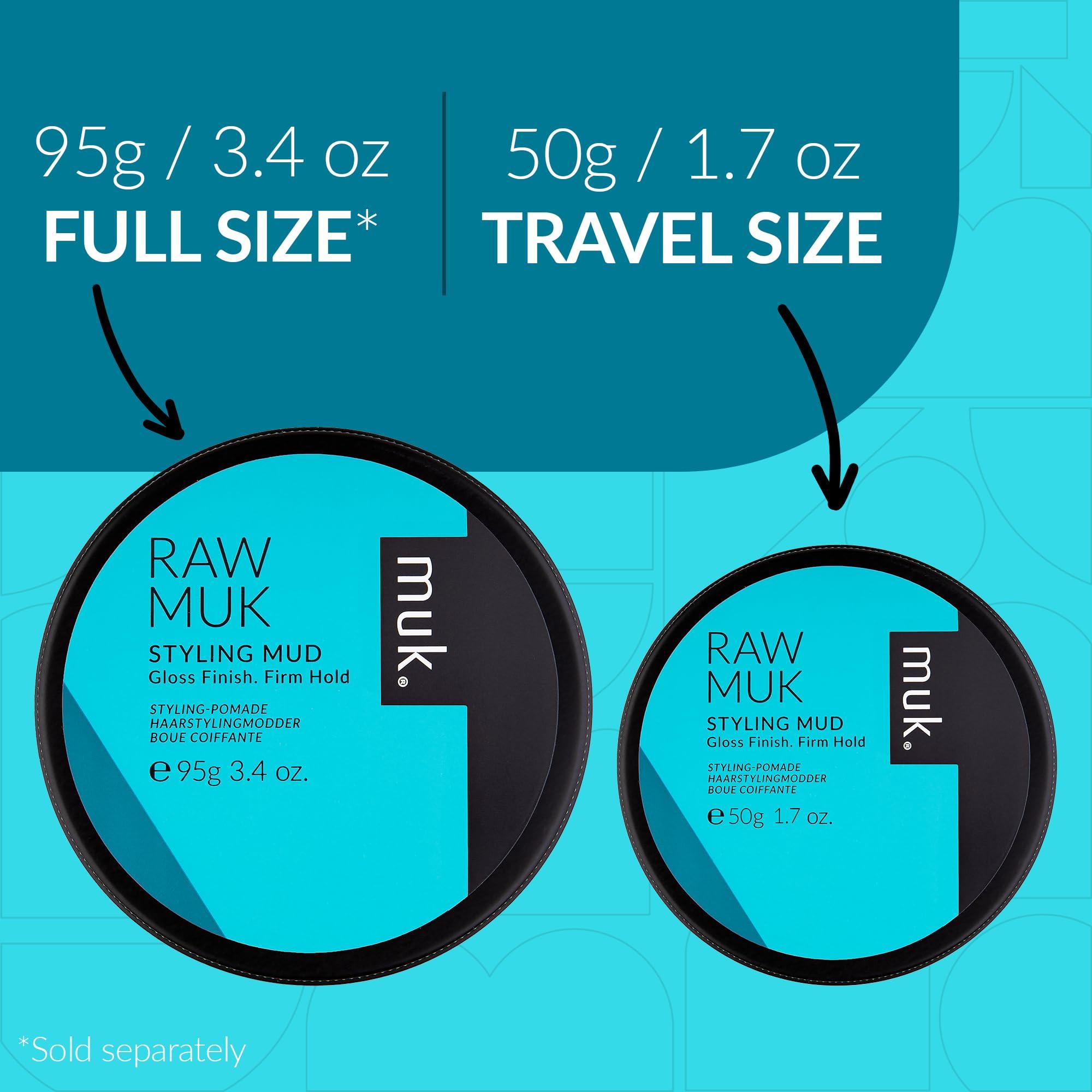 MUK. MUK. Haircare Raw Firm Hold Styling Mud, High Gloss Mud - 1.7oz