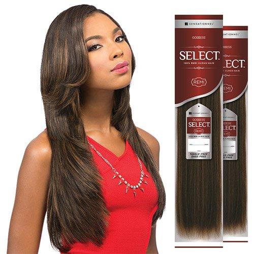 Sensationnel 2-PACK DEALS ! Sensationnel Remy Human Hair Weave Goddess Select Yaki (10", 4)
