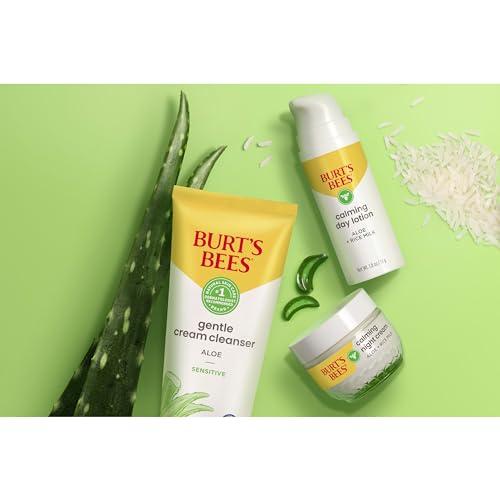 Burt's Bees Burt's Bees Calming Day Face Lotion With Aloe and Rice Milk, Soothing Face Lotion for Sensitive Skin, 98.9 Percent Natural Origin Skin Care, 1.8 oz. Bottle