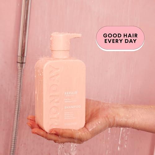 MONDAY HAIRCARE MONDAY HAIRCARE Repair Shampoo 12oz for Dry to Damaged Hair, Made with Keratin, Coconut Oil, Shea Butter and Vitamin E (350ml)