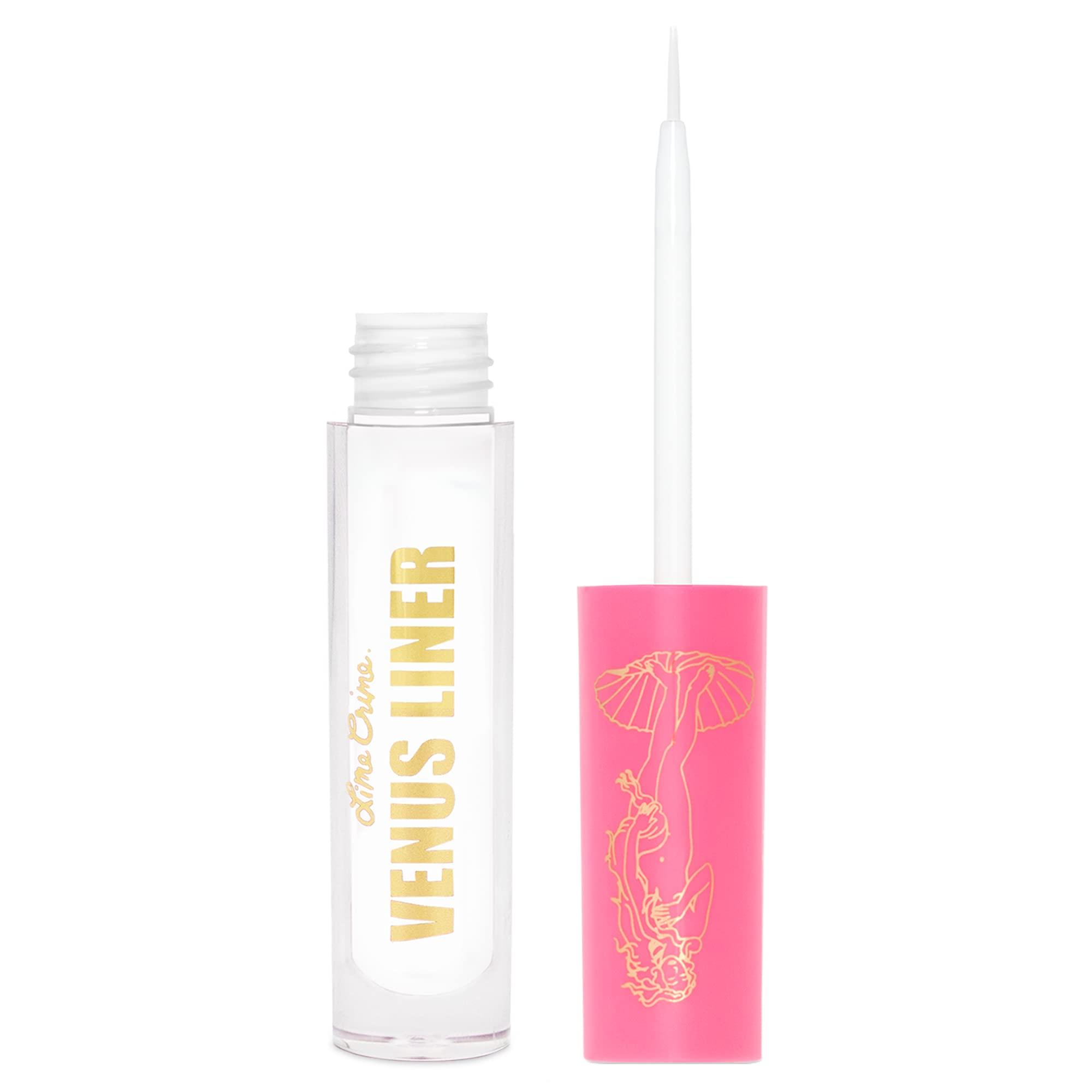 Lime Crime Lime Crime Venus Pigmented Liquid Eyeliner with Precision Brush, Babys Breath (True White) - Ultra Matte Water-Based Formula is Long-Lasting, Smudge-Proof & Quickly Dries - Vegan & Cruelty-Free