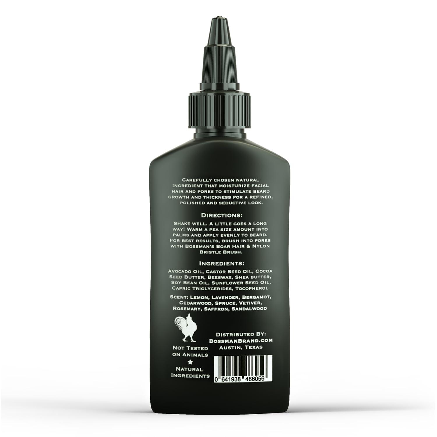 Bossman Bossman Beard Oil Jelly (4oz) - Beard Growth Softener, Moisturizer Lotion Gel with Natural Ingredients - Beard Growing Product (Gold Scent)