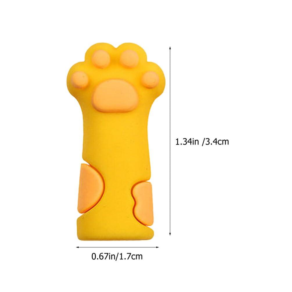 VILLCASE VILLCASE 9pcs Cuticle Nipper Cover Silicone Cuticle Nail Protector Cat Paw Shape Protective Cases for Small and