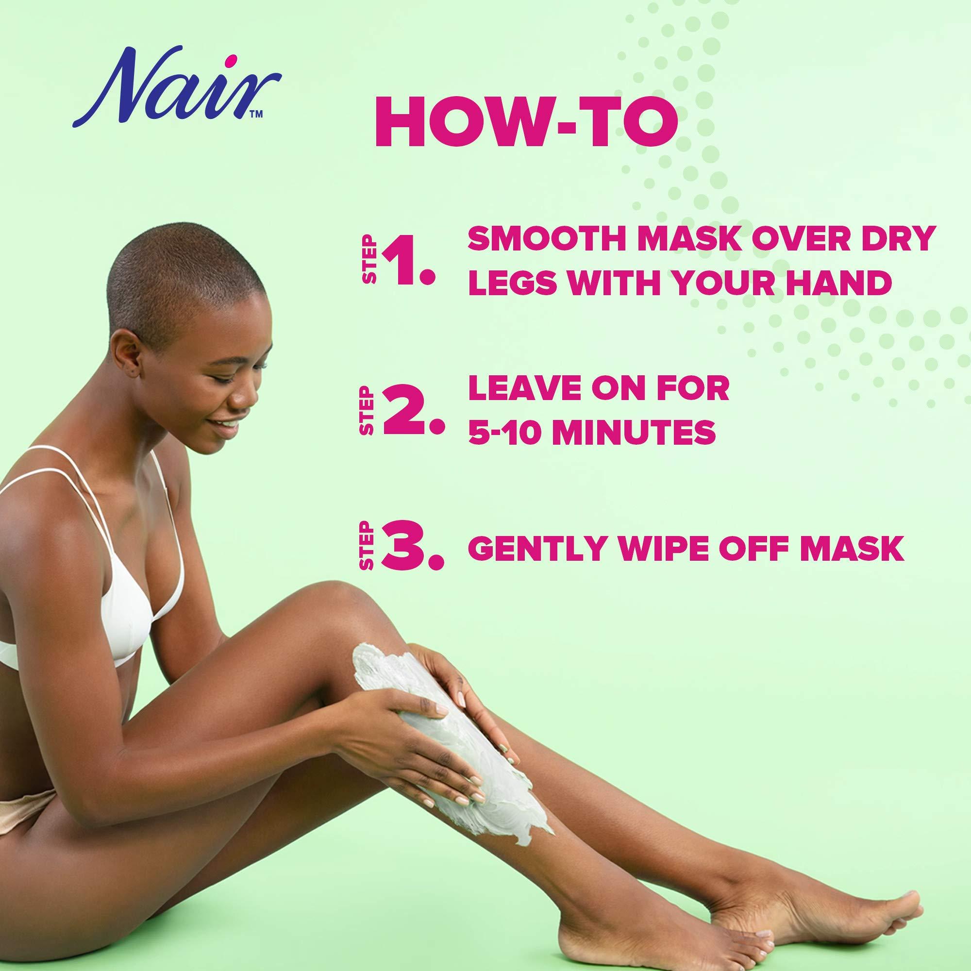 Nair Nair Hair Remover Seaweed Leg Mask, Depilatory, 8 Oz Bottle