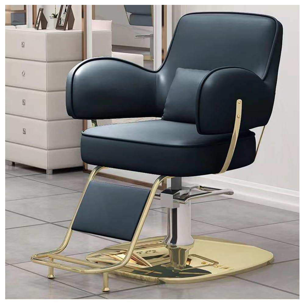 IBOWZ IBOWZ Barber Chair, Salon Chair for Hair Stylist 360 Degrees Rolling Swivel Barber Salon Styling Adjustable Hydraulic Beauty Shampoo Hairdressing Chair for Men and Women Hair Stylists,Black