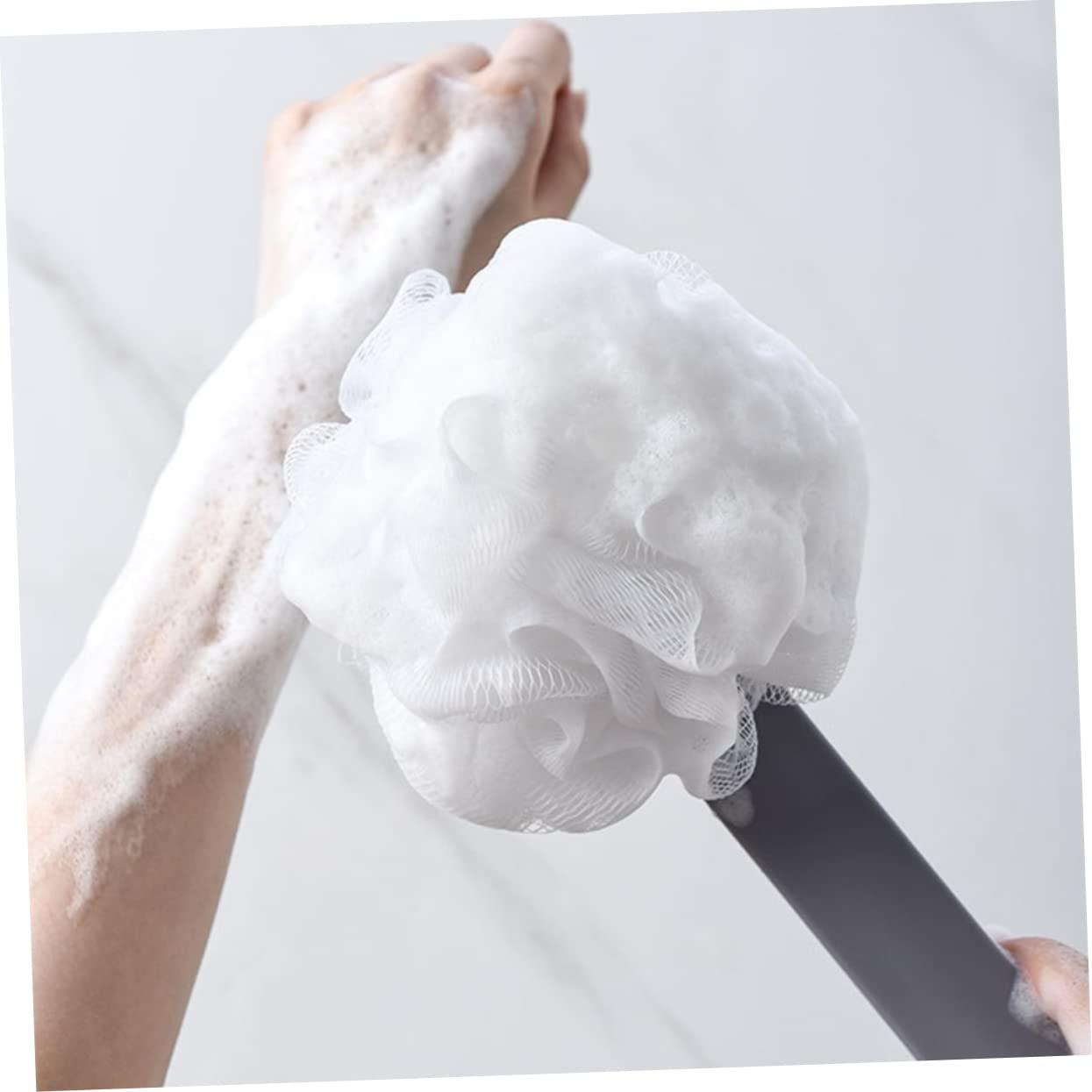 IWOWHERO IWOWHERO Long Handle Bath Brush Bath Sponges Shower Puff with Handle Bath Accessories Handle Body Brush Skin Body Brush Bathing Sponge Body Spa Brush Scrubber Shower Body Brush Pp Grey
