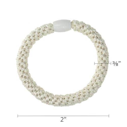 L. Erickson L. Erickson Grab & Go Pony Tube - Pixie Purple and Beige Mix - 15 Pack Ponytail Holder Hair Ties