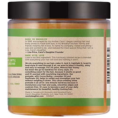 Carol's Daughter Carol\'s Daughter Hair Treatment Bundle - Mimosa Hair Honey Shine Pomade and Goddess Strength 7 Oil Blend Strengthening for 2A to 4C Hair with Shea Butter and Castor Oil