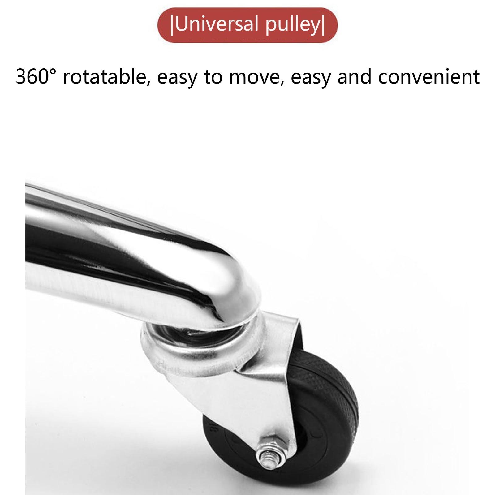 Generic Adjustable Heavy Duty Stool - Rolling Stools with Wheels - Swivel Stools Backless Chair for Beauty Hair Salon Spa Home Kitchen Office Shop Massage (Brown)