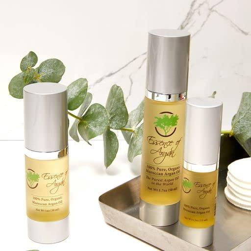 Essence Of Argan Essence Of Argan 100% Pure Moroccan Organic Argan Oil - Natural EcoCert Oil that Nourishes, Conditions and Moisturizes Your Skin, Hair and Nails