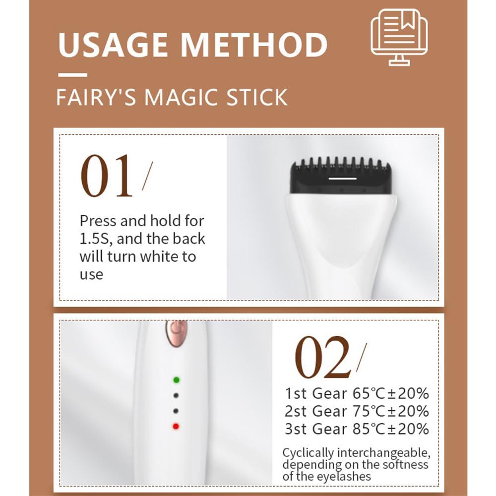 SBTRKT 5D Push Heated Eyelash Curler, Heated Eyelash Curler Eye Lash Curler, Push Up Eyelash Curler, USB Rechargeable Electric Eyelash Curlers, Quick Long-Lasting, Simply and Efficiently (Black)