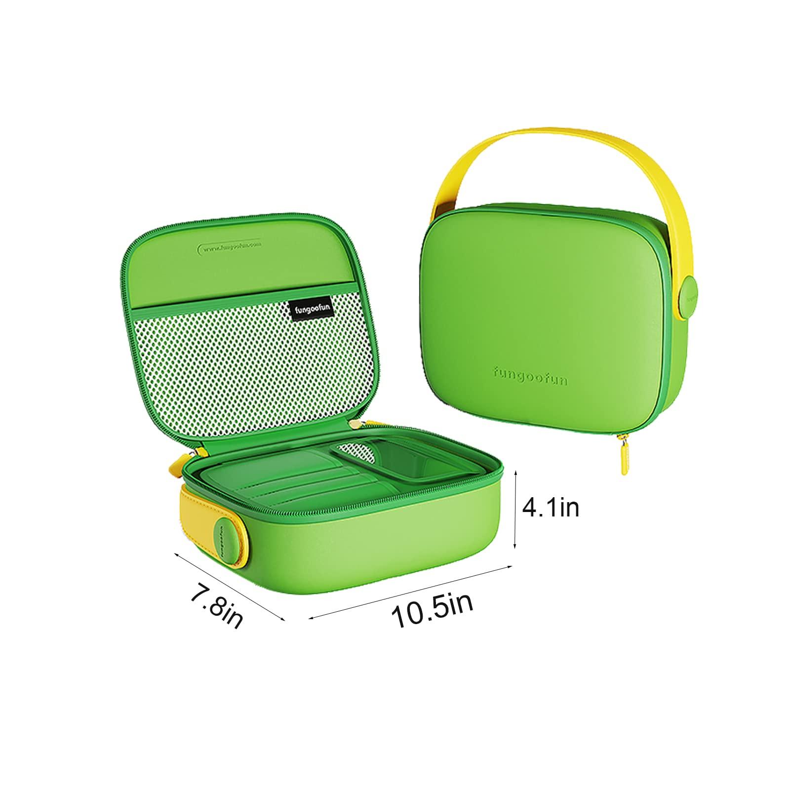 fungoofun Travel Makeup Bag - Eva Cosmetic Bag for Women, Waterproof Toiletry Bag with Portable Handle Strap, Brush Make up Organizer with Compartment, Capacity Storage Makeup Bag Easy to Clean