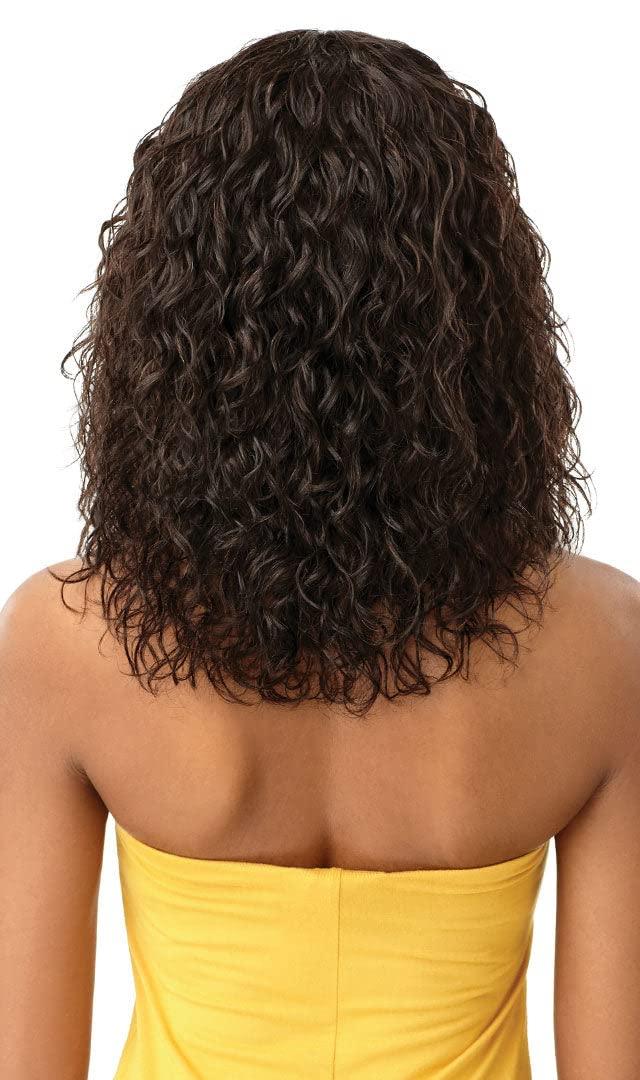 The Daily Wig Outre The Daily Wig Unprocessed Human Hair Lace Part Wig HH DEEP CURL 16" (NBLK)