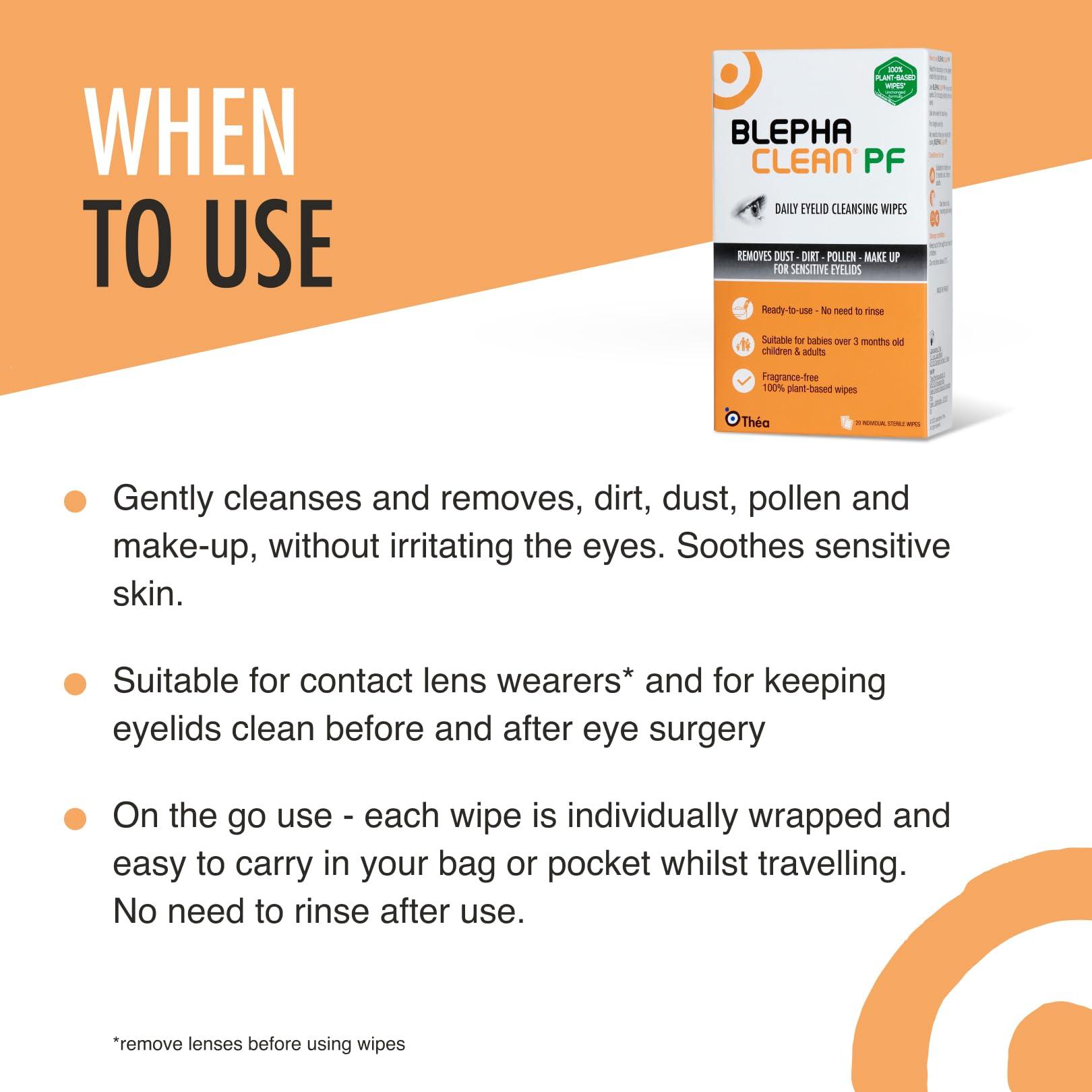 Blephaclean Blephaclean 60 Sterile Eyelid Wipes For Blepharitis Freepost