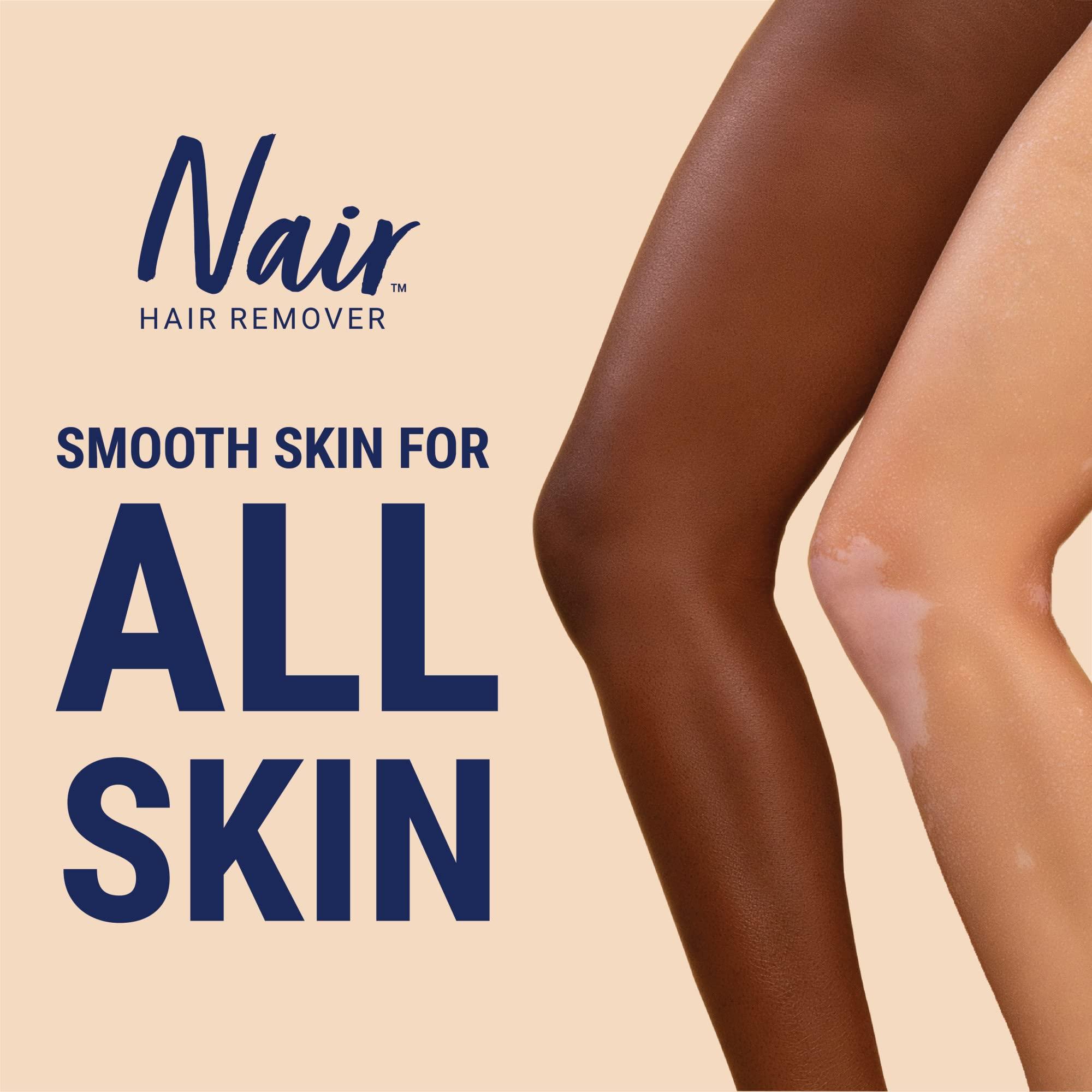 Nair Nair Hair Remover Moisturizing Face Cream, with Sweet Almond Oil, 2OZ (Pack of 2)